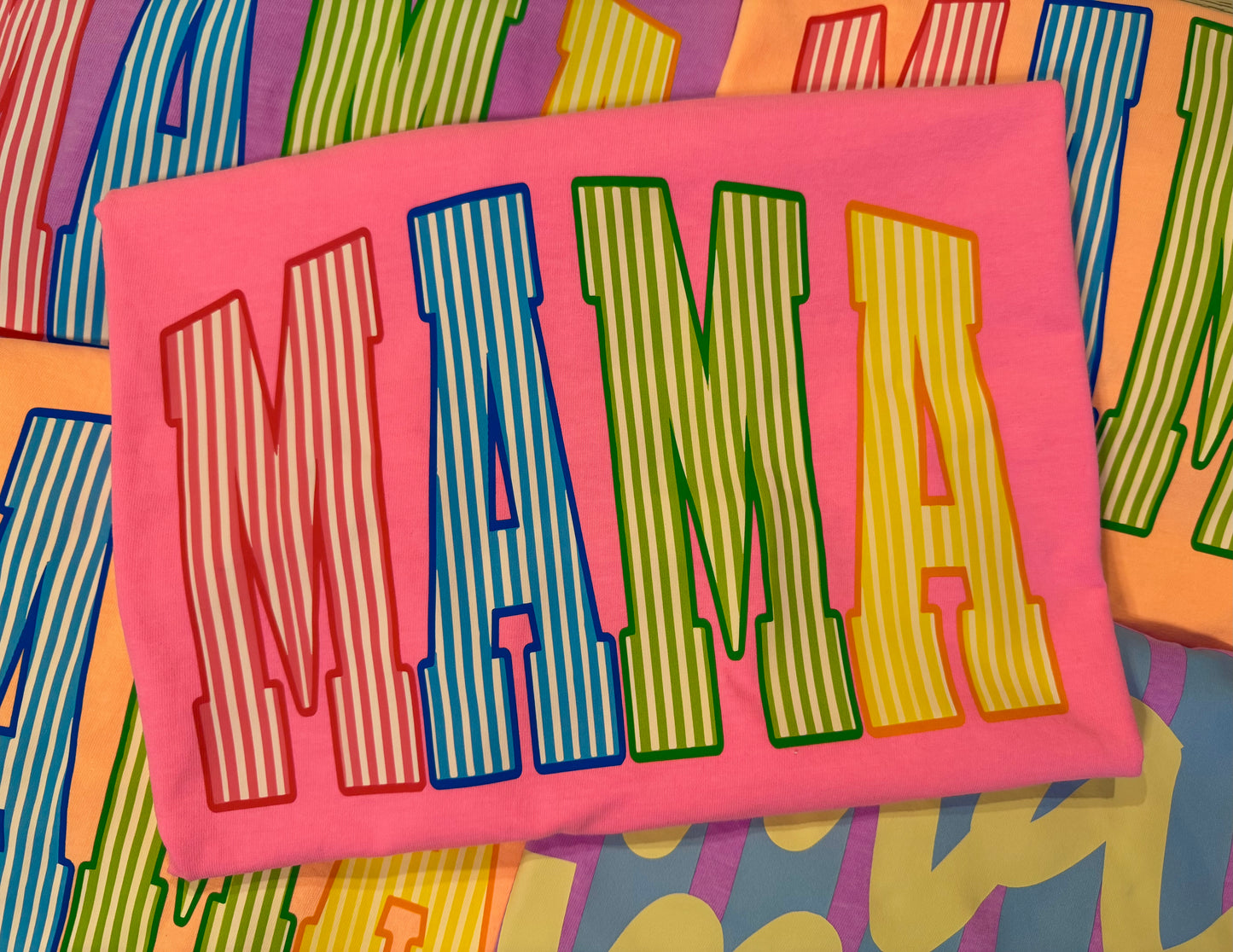 Neon Striped Mama