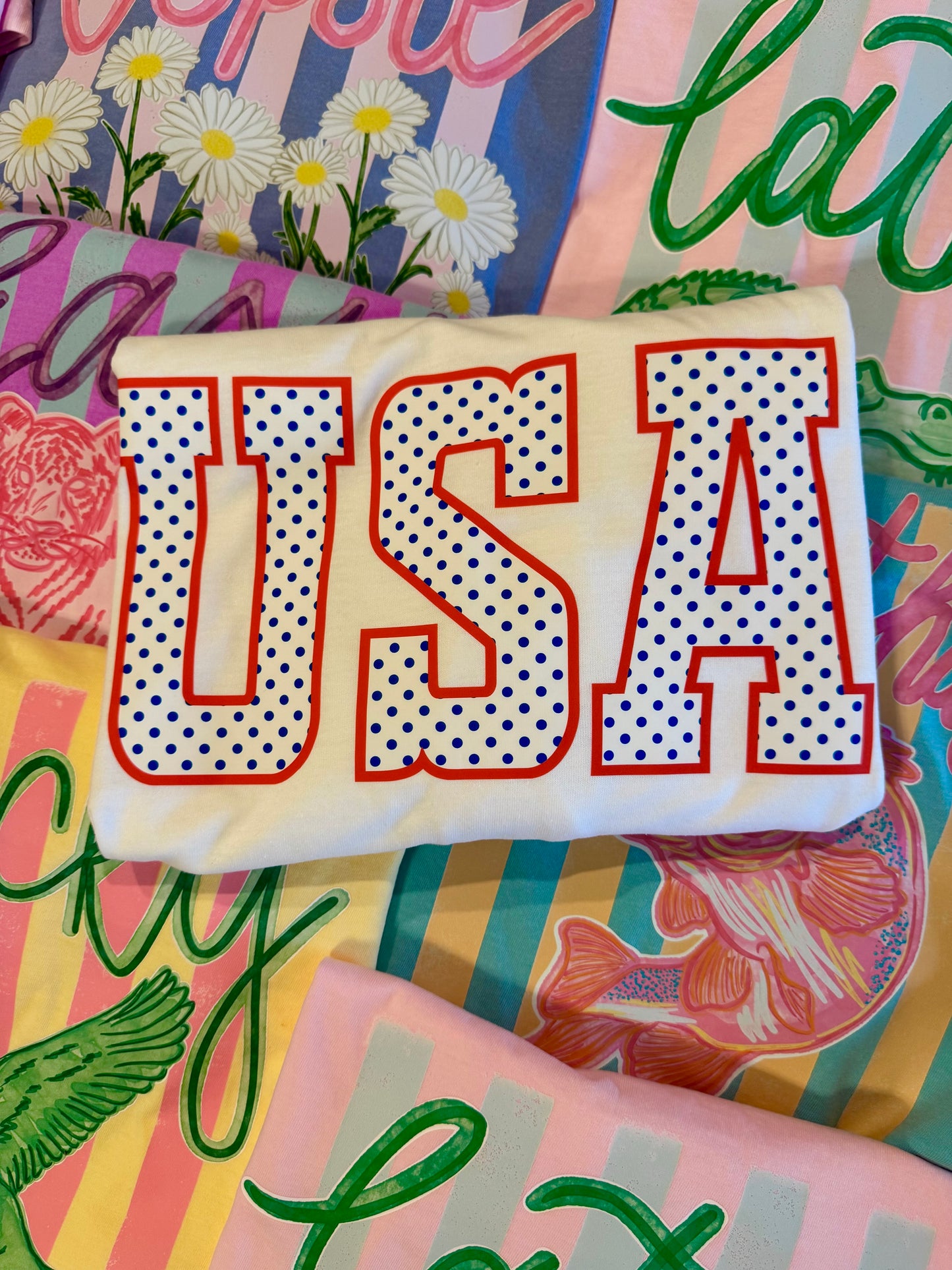 SALE- USA Polka Dot