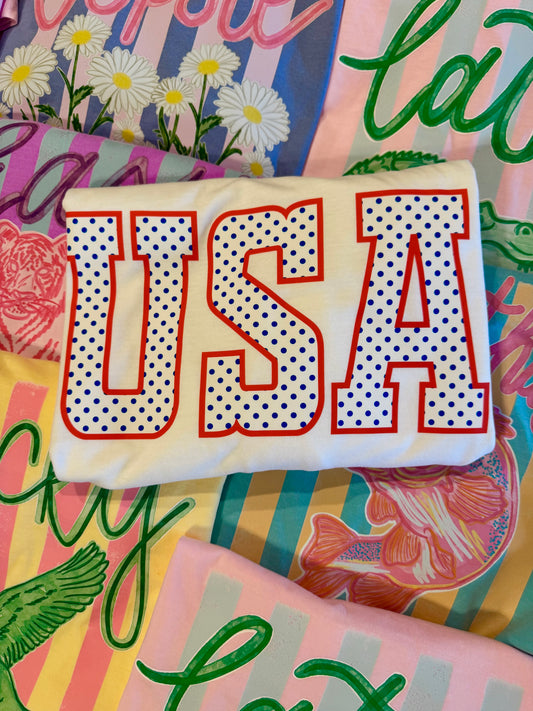 SALE- USA Polka Dot
