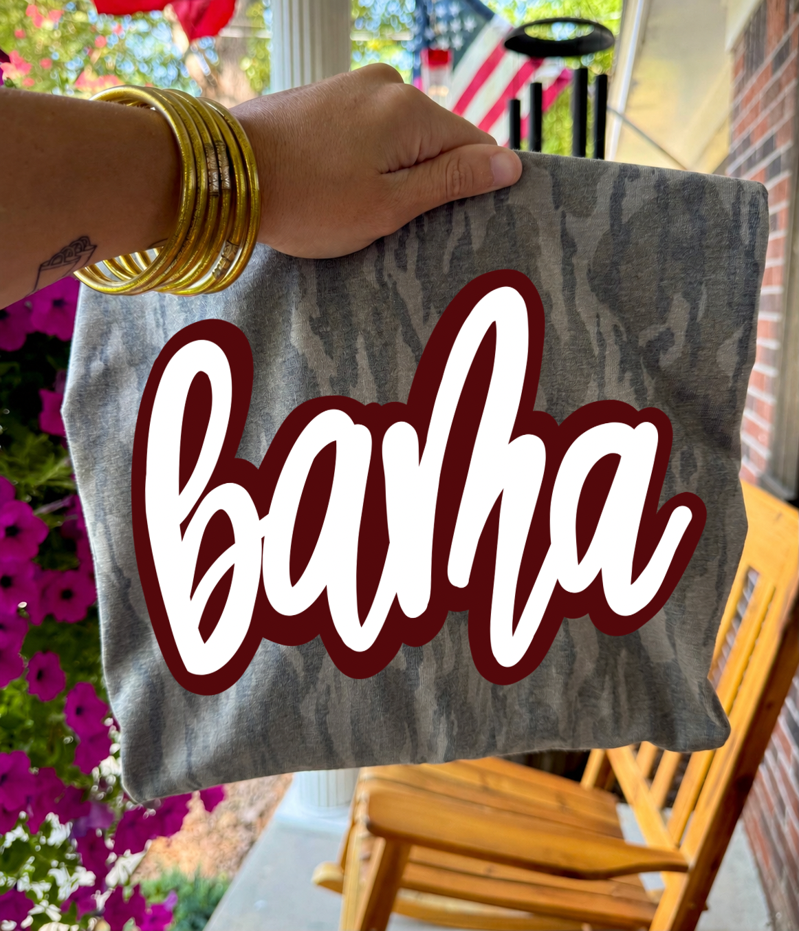 Bama Bottomland Tee (Crimson & White)