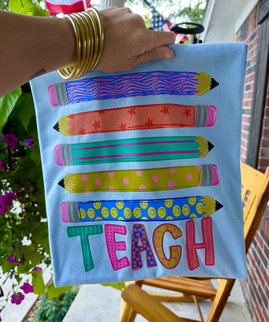 SALE- Teach Pencil Stack