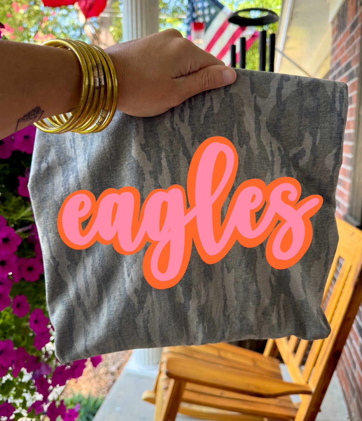 Eagles Bottomland Tee (Pink & Orange)