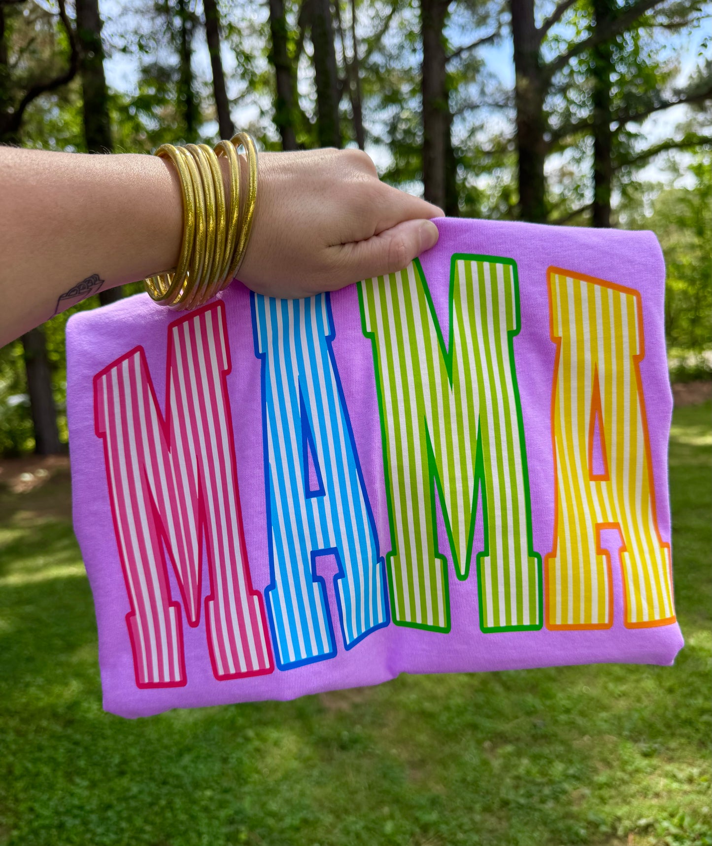 Neon Striped Mama