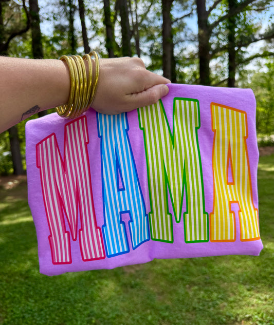 Neon Striped Mama